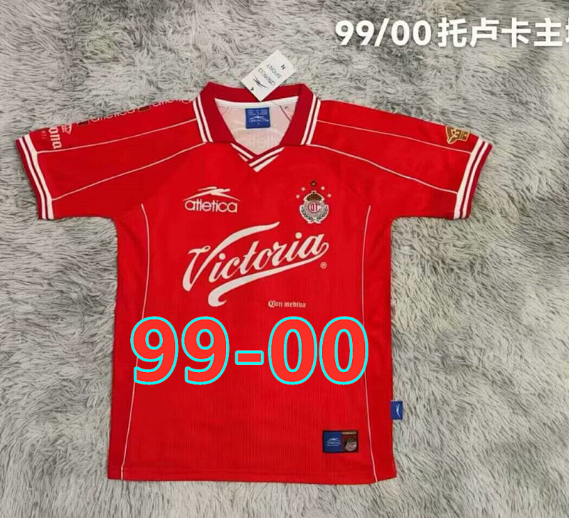 99-00 Toluca Home Retro Fans Version Jersey S-3XL