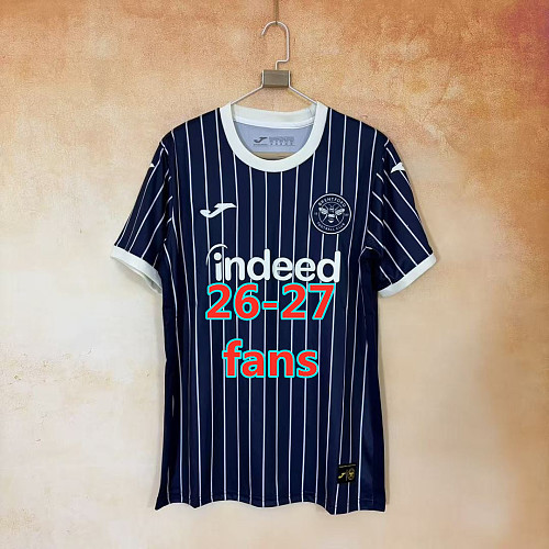 26-27 Brentford Away Fans Version Jersey S-4XL