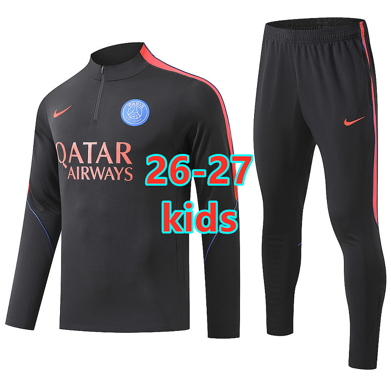 Balenciaga 26-27 Paris Psg Kids Long Sleeve Tracksuit 10- 18