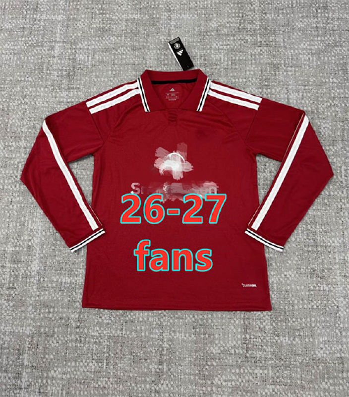 26-27 Manchester United Home Fans Long Jersey S-4XL