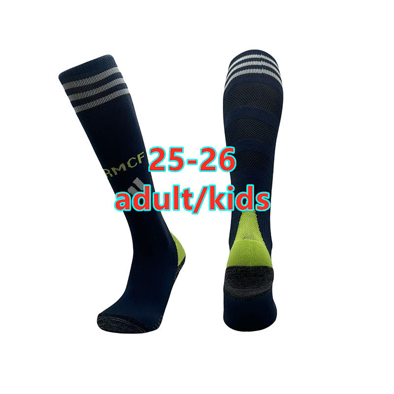 25-26 Real Madrid Away Adult Kids Socks