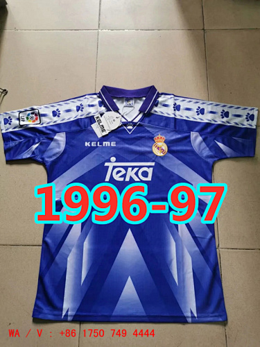 Re.al Ma.drid Retro TopThai Quality Away Jersey S-2XL