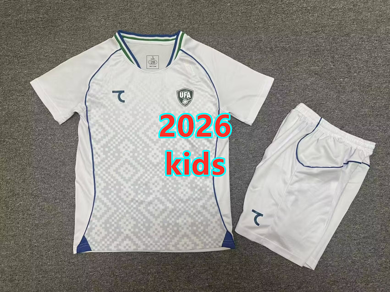 Uzbekistan Home Kids Jersey+shorts Kit 16 -28