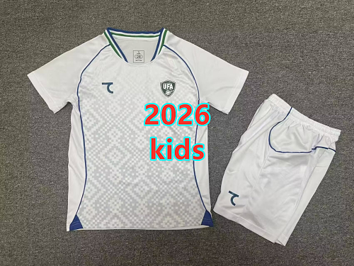 Uzbekistan Home Kids Jersey+shorts Kit 16 -28