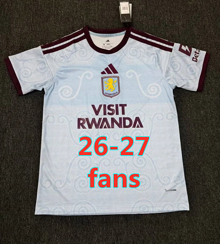 26-27 Aston Villa Third Fans Version Jersey S-4XL