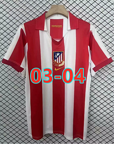 03-04 Atletico Madrid Anniversary Retro Jersey S-2XL