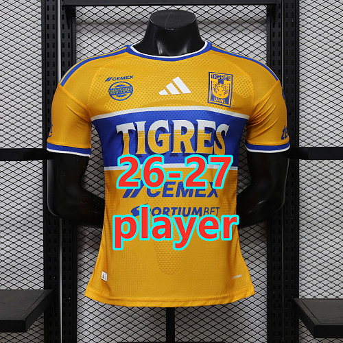 26-27 Tigres Uanl Home Player Version Jersey S-4XL