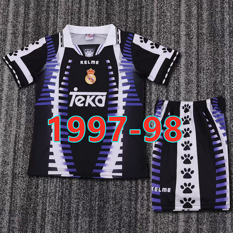 Real Madrid Third Kids Retro Jersey+shorts 16 -28