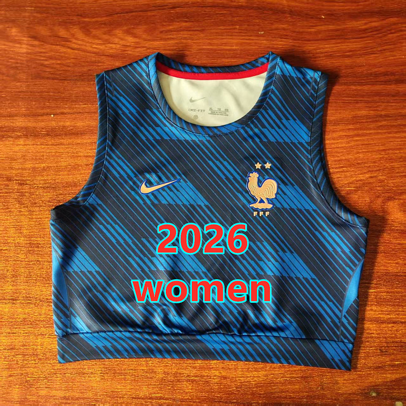 France Home Women Short Jersey S-2XL