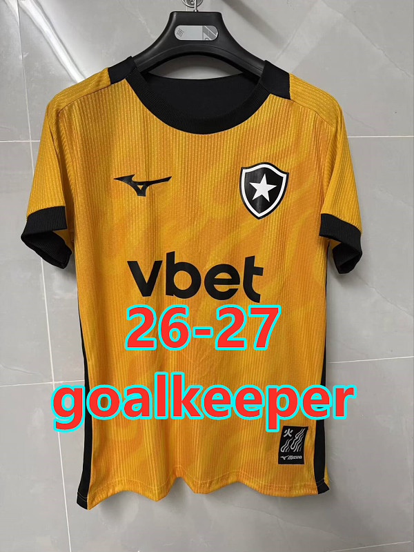 26-27 Botafogo Goalkeeper Fans Version Jersey S-4XL