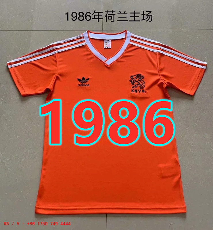 Netherlands Retro TopThai Quality Home Jersey S-2XL