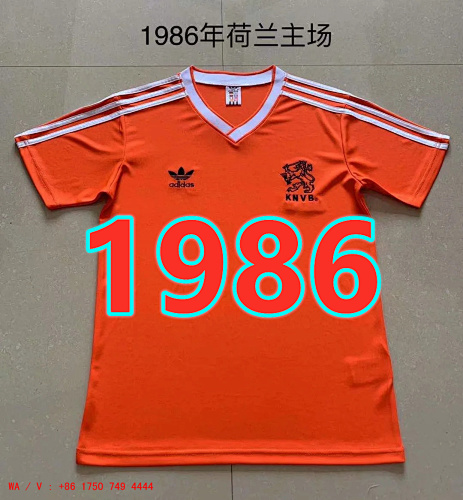 Netherlands Retro TopThai Quality Home Jersey S-2XL