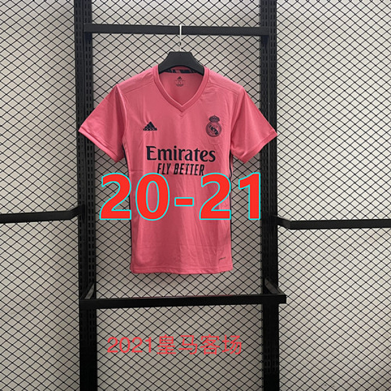 Real Madrid Retro 20-21 Away Short Sleeve Jersey S-2XL