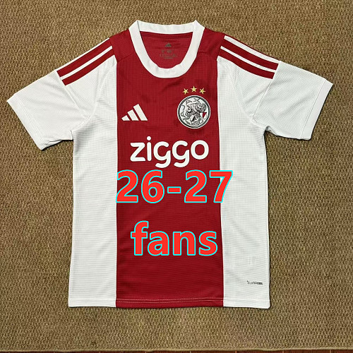26-27 Ajax Home Fans Version Jersey S-4XL