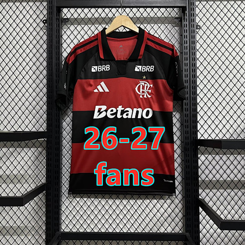 26-27 Flamengo Home Fans Version Jersey S-4XL
