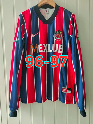96-97 Chivas Away Retro Long Jersey S-2XL