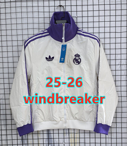 25-26 Real Madrid Windbreaker S-2XL