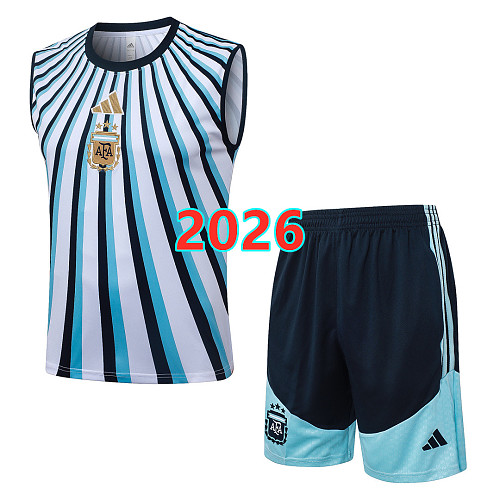 Argentina Short Sleeve Vest Tracksuit S-2XL