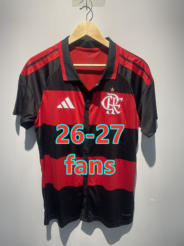 26-27 Flamengo Home Fans Baseball Jersey S-4XL