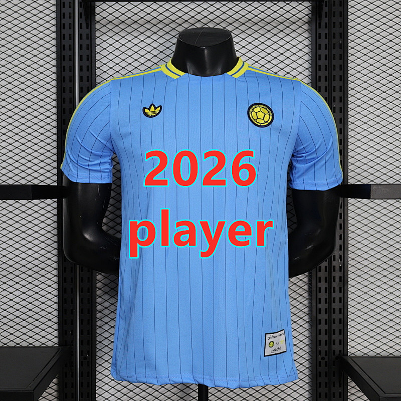 Colombia Retro Player Version Jersey S-2XL