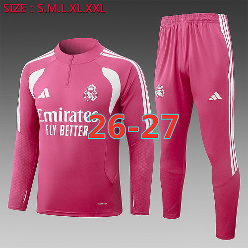 26-27 Real Madrid Long Sleeve Tracksuit S-2XL