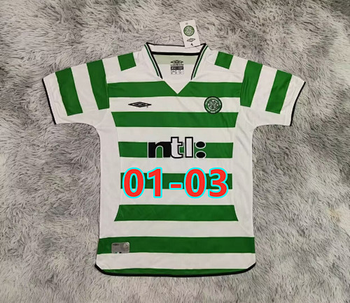 01-03 Celtic Home Retro Jersey S-2XL