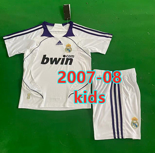 Real Madrid Home Kids Retro Jersey+shorts Kit 16 -28