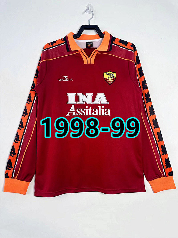 Roma Home Retro Long Jersey S-2XL