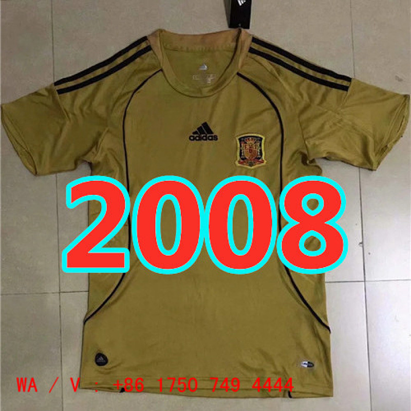 Spain Retro Away TopThai Quality Jersey S-2XL