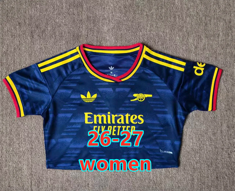 26-27 Arsenal Away Women Short Jersey S-2XL