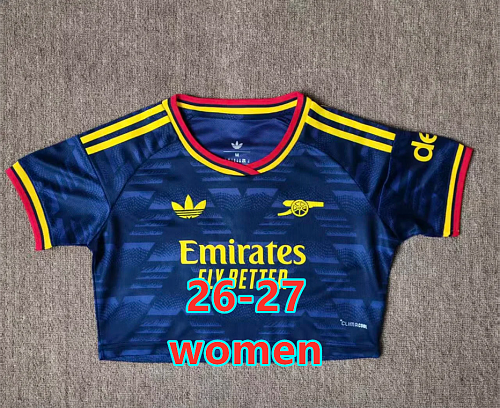 26-27 Arsenal Away Women Short Jersey S-2XL