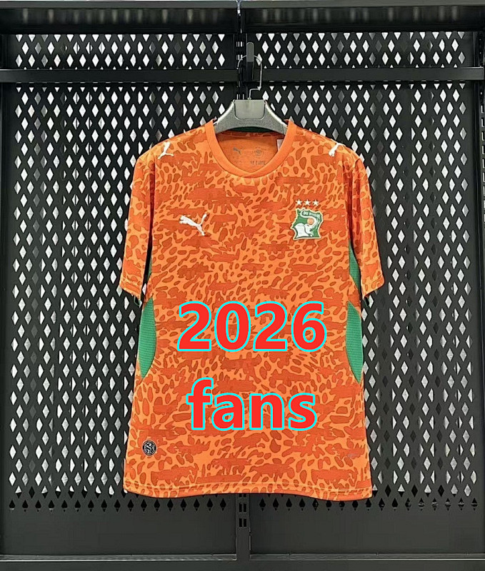 Cote D'Ivoire Home Fans Version Jersey S-4XL