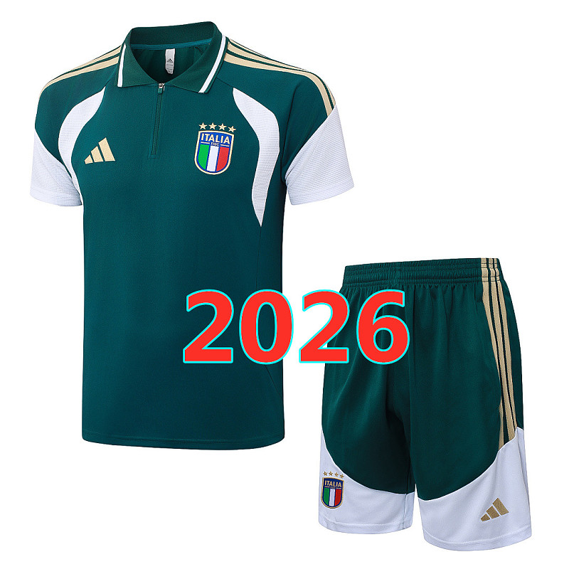 Italy Polo Short Sleeve Tracksuit S-2XL Polo