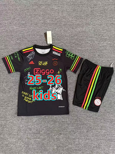 25-26 Ajax Special Kids Jersey+shorts Kit 16 -28
