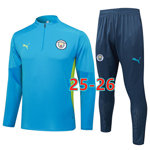 25-26 Manchester City Player Long Sleeve Tracksuit S-2XL