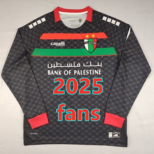 Palestine Away Fans Long Sleeve Jersey S-4XL