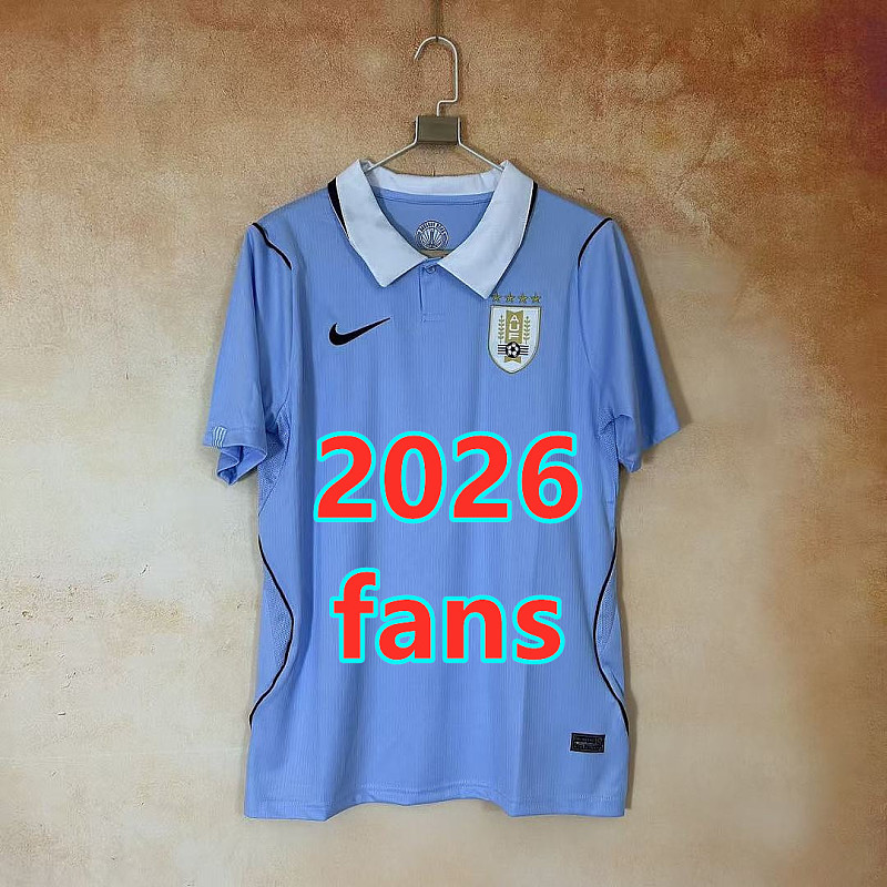 Uruguay Home Fans Version Jersey S-4XL