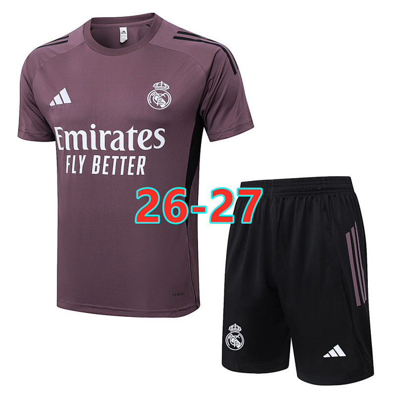 26-27 Real Madrid Short Sleeve Tracksuit S-2XL
