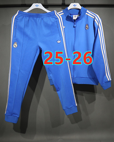 25-26 Real Madrid Jacket+pants Kit S-2XL
