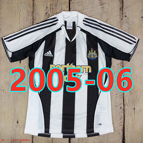 Newcastle United Retro TopThai Quality Home Jersey S-2XL