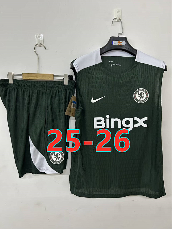 25-26 Chelsea Vest Player Version Tracksuit Kit S-3XL