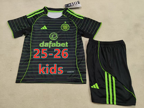 25-26 Celtic Away Kids Jersey+shorts Kit 16 -28