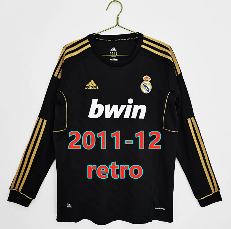 Real Madrid Retro Away Long Sleeve Jersey S-Xxl