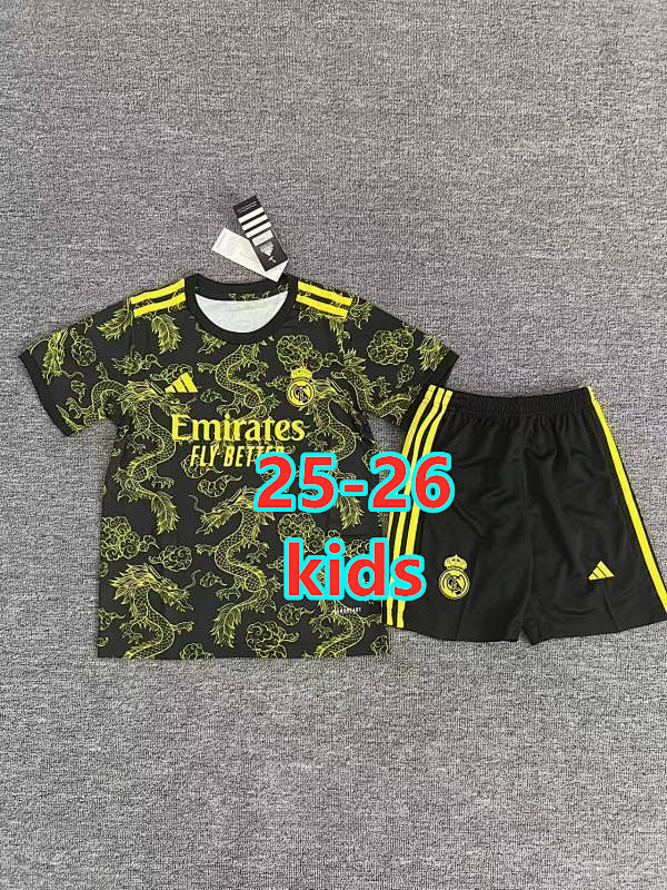 25-26 Real Madrid Special Kids Jersey+shorts Kit 16 -28
