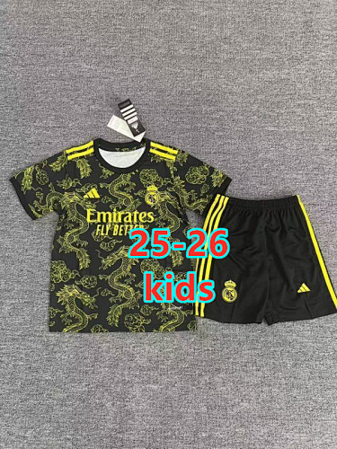 25-26 Real Madrid Special Kids Jersey+shorts Kit 16 -28