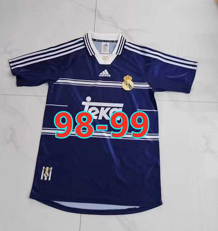 98-99 Real Madrid Away Retro Jersey S-2XL