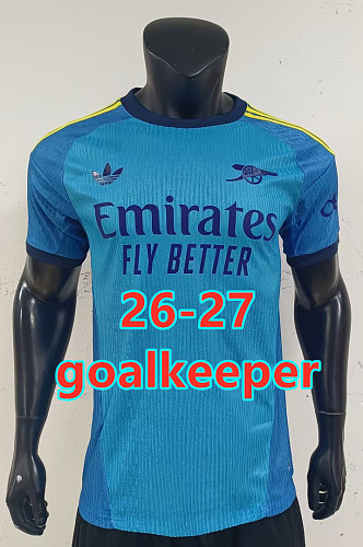 26-27 Arsenal Goalkeeper Player Version Jersey S-2XL