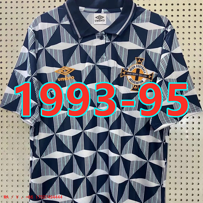 North Ireland Retro TopThai Quality Away Jersey ID S-2XL