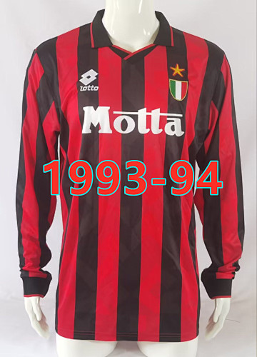 AC Milan Home Retro Long Sleeve Jersey AC