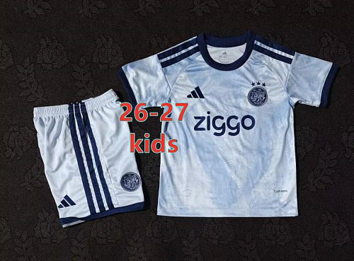 26-27 Ajax Away Kids Jersey+shorts Kit 16 -28